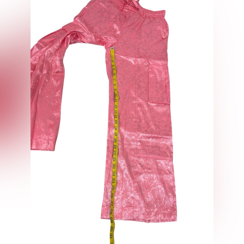 Dressed in Lala Lucky Girl Jacquard Floral Blazer + Cargo Pants Set size med NWT - Picture 8 of 16